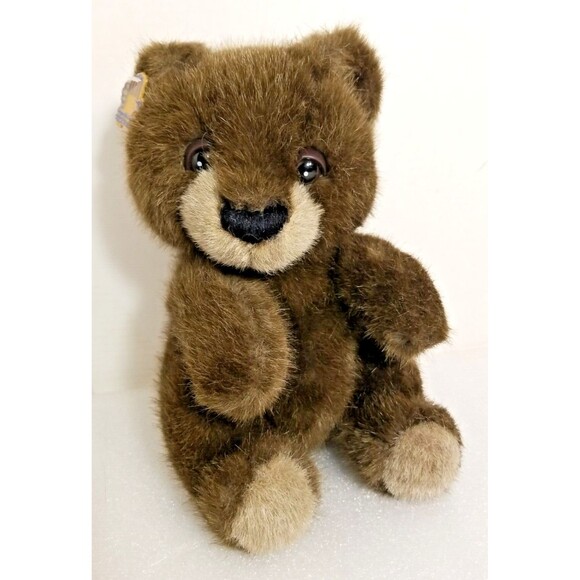 Vintage Applause Bravo Brown Teddy Bear 11" Plush Stuffed Animal 1989 - Picture 1 of 8